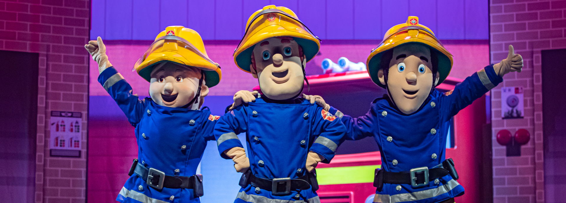 Brandweerman Sam en zijn vrienden gingen op avontuur tijdens hun Live theatervoorstelling!