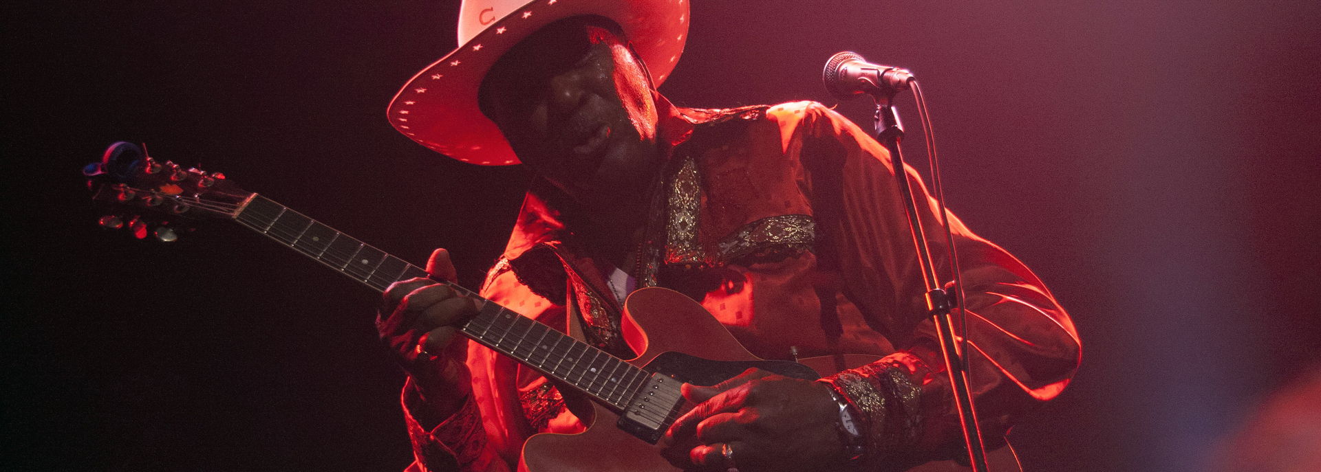 Tijdens de jubileumeditie van het Bluesfestival in De Tamboer speelde Eddy Clearwater.